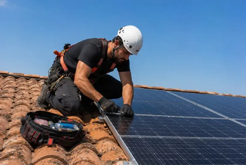 Maintenance et monitoring de panneaux solaires à Crest